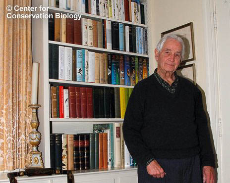 George Kinter, at his Maryland home with a portion of his John A. Griswold book collection