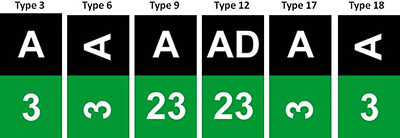 Falcon Band types