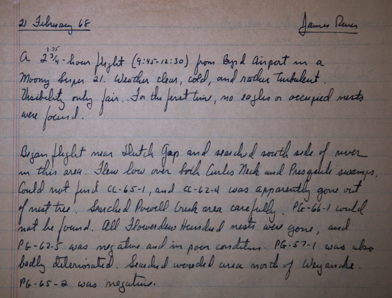 https://ccbbirds.org/wp-content/uploads/Beginning-of-field-notes-made-by-Fred-Scott-on-21-February-1968-describing-a-bald-eagle-nest-survey_-800x609.jpg